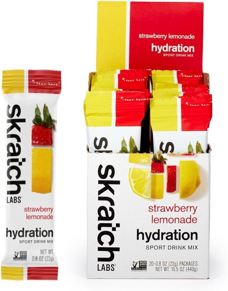 Strawberry Lemonade Skratch Packets: Athlete-Tested Hydrator… Vegan, Gluten-Free & Surprising Refresh!