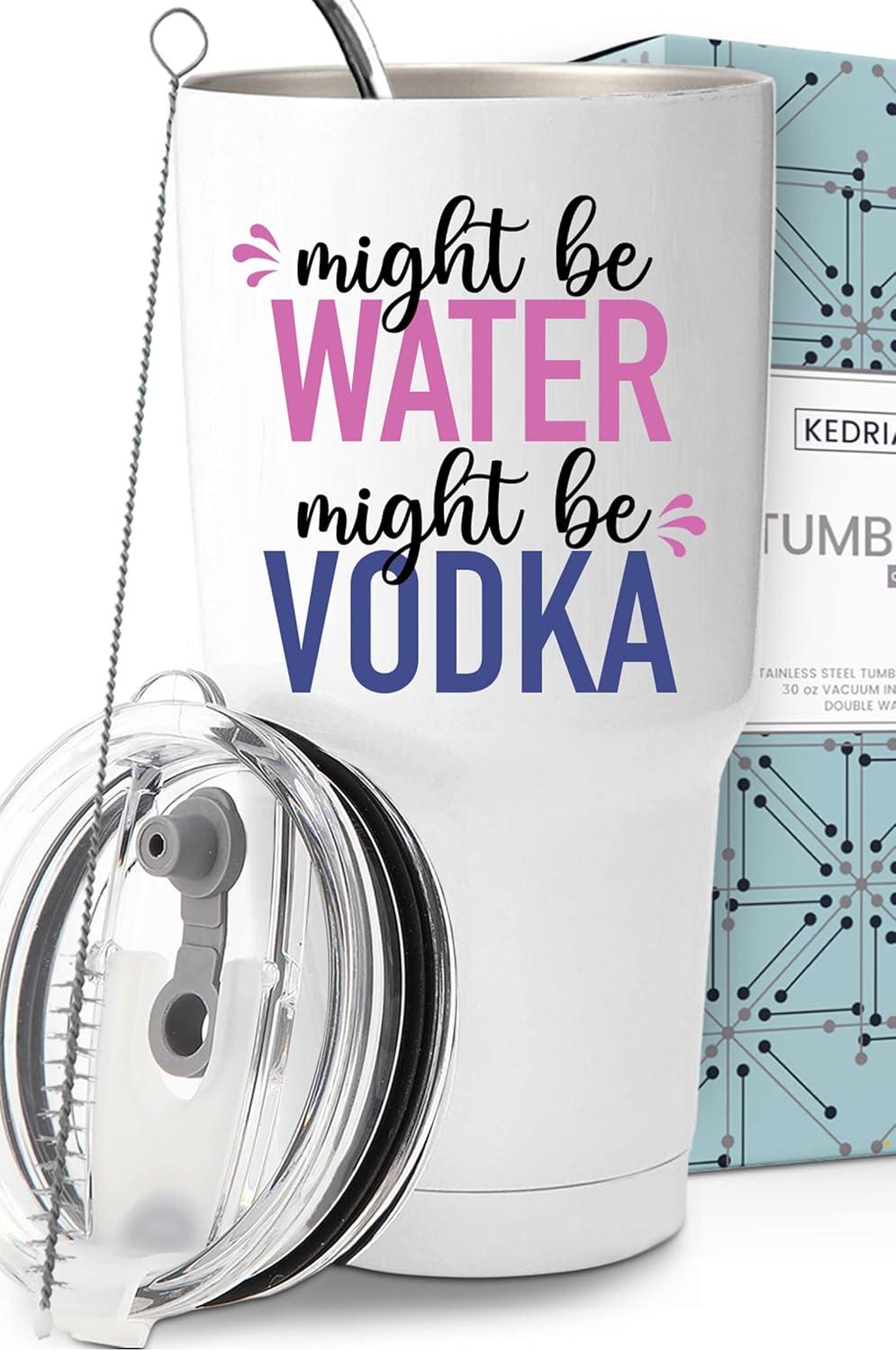 Funny Tumbler vs. Mug: Tested vodka gifts for women—more fun than you think!