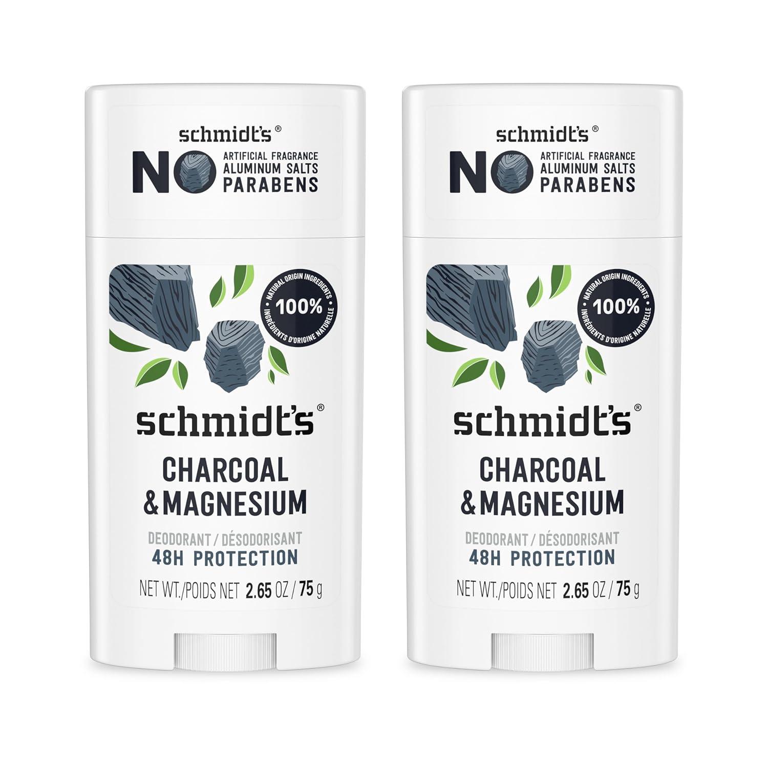 Schmidt's Deodorant Showdown: Charcoal, Magnesium, 48H Protection Tested for Natural Ease