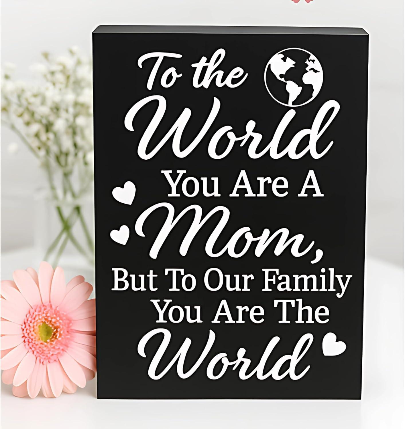 Wooden Gift Plaque Compared: Handmade Quote... Mom's Joy Test Case: Trendy, Durable, Perfect