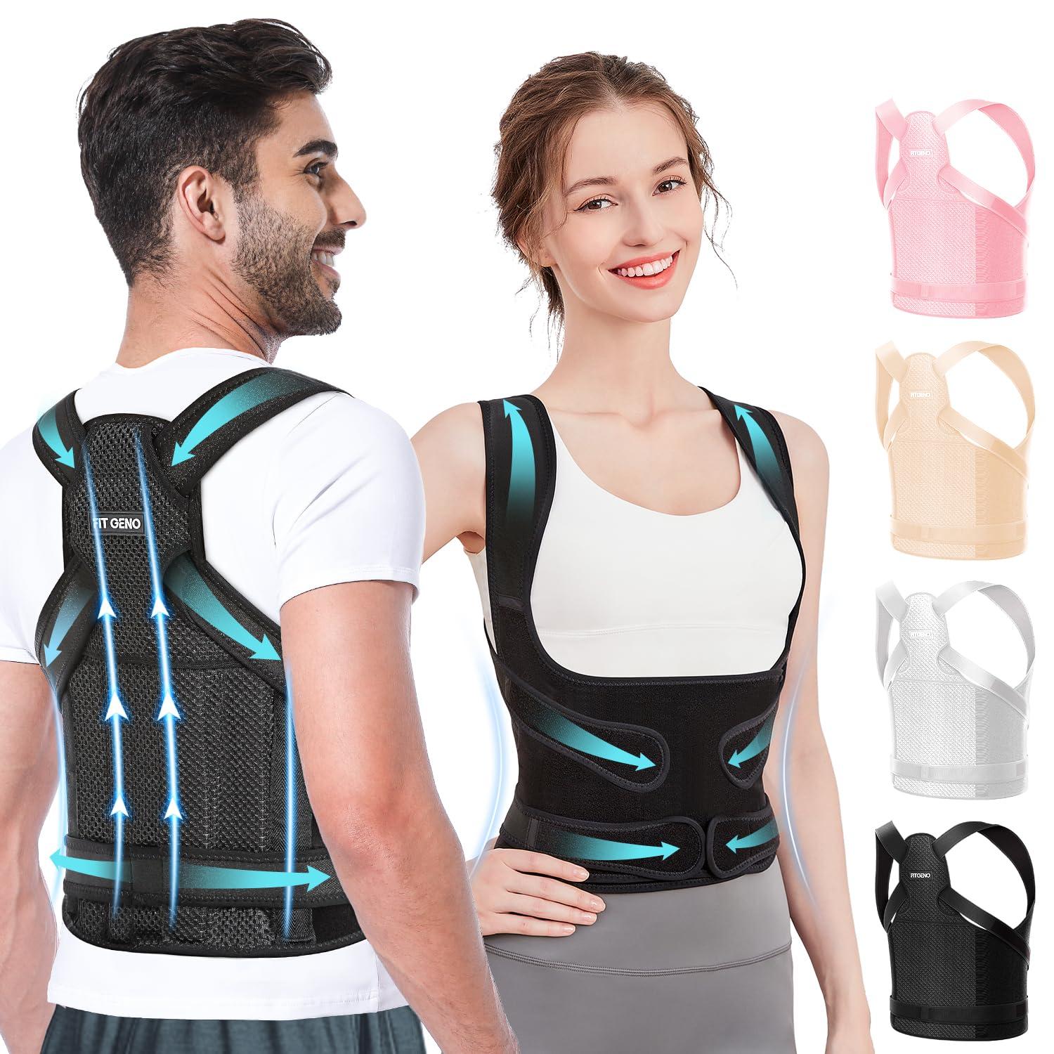 Fit Geno Back Brace vs. posture corrector: tested support for back pain relief