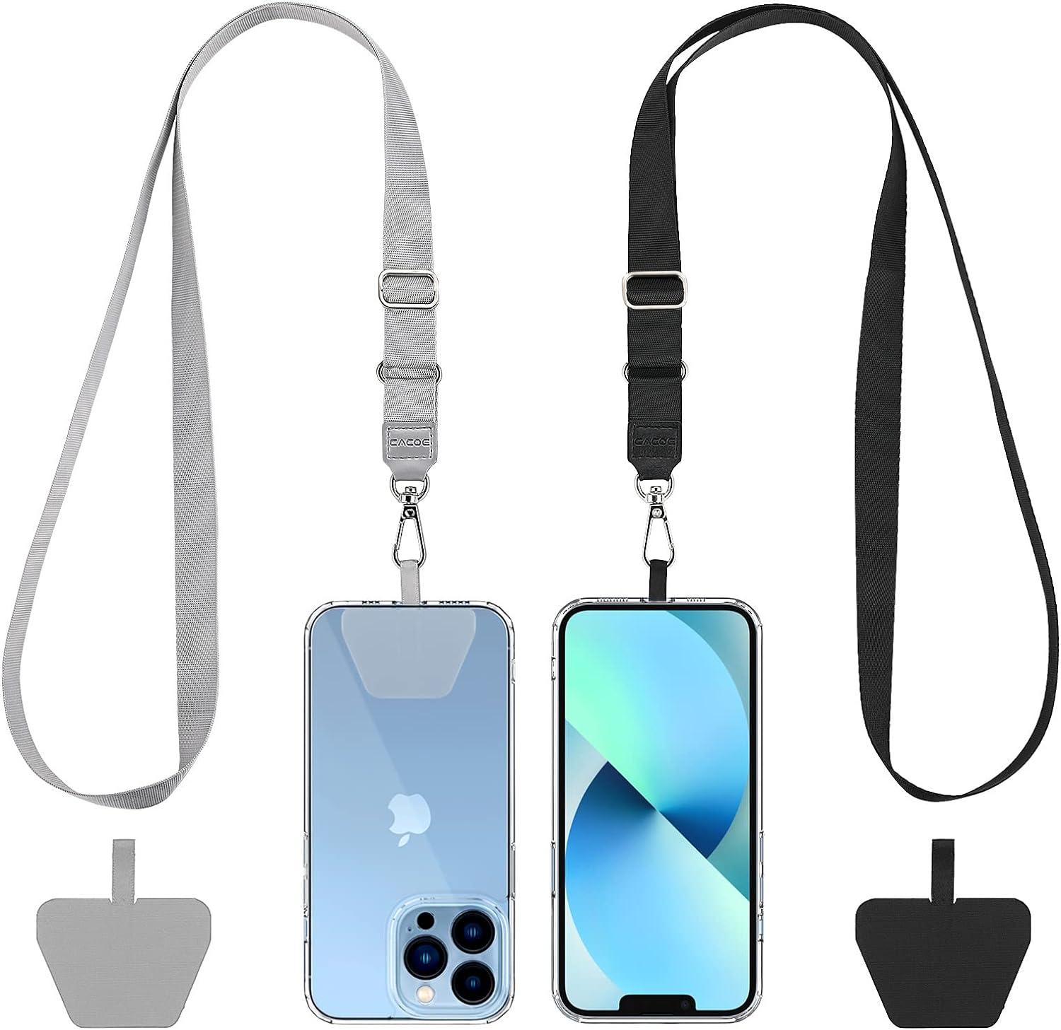Versatile Lanyards Showdown for Phones: Tested Convenience... (Black+Gray)