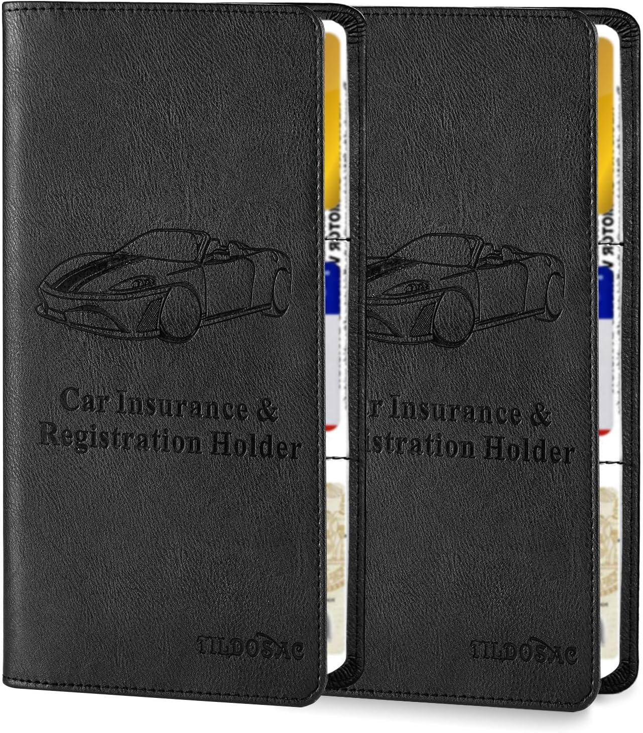 Black Leather Registration Holder, Insurance Card Suitcase Compared... Tested Benefits Inside