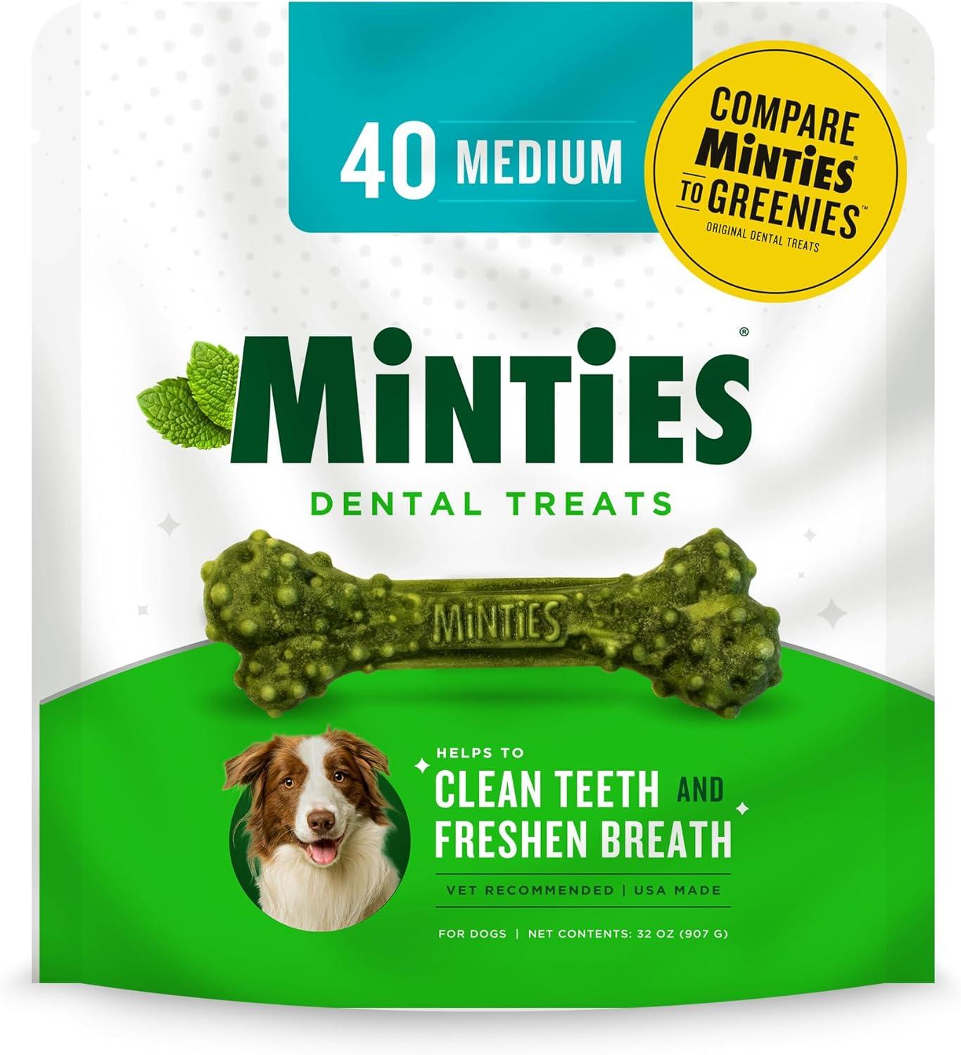 Minties vs. Dental Bones: Vet-Recommended, Chews for Medium Dogs, Surprising Insights... Fresh Breath, Tested Tartar Removal