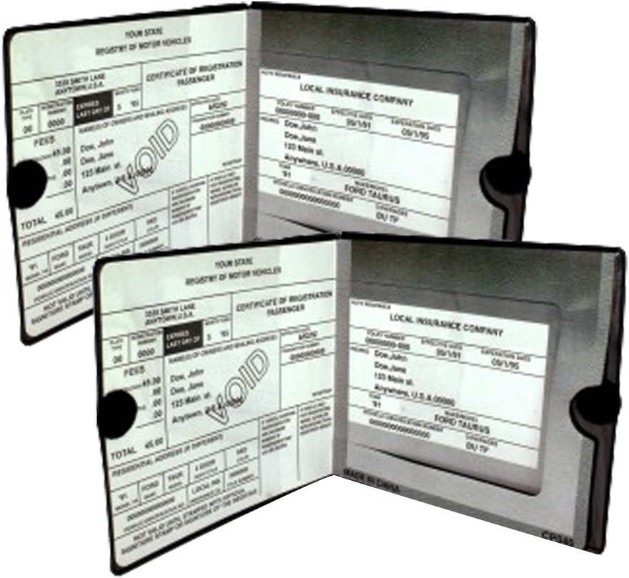 Versatile Car Insurance Wallets Compared: Tested Black Holders For Vehicles... Secure & Stylish (2 Pack)