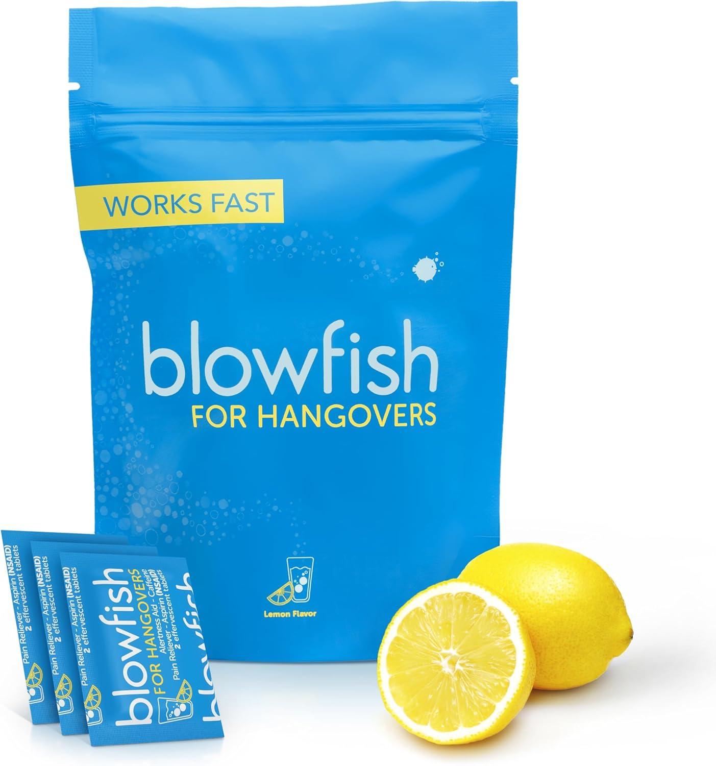 Blowfish vs. Hangover Relief: Fast, FDA-Recognized, Tested - Wedding Essentials... Get Symptom Relief in 15!