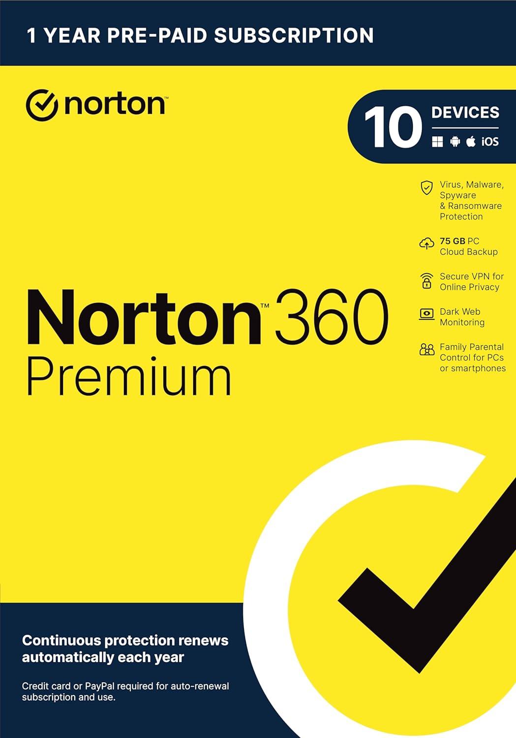 Norton 360 2025 Versus competitor: VPN, Backup, Dark Web… Tested yearly!