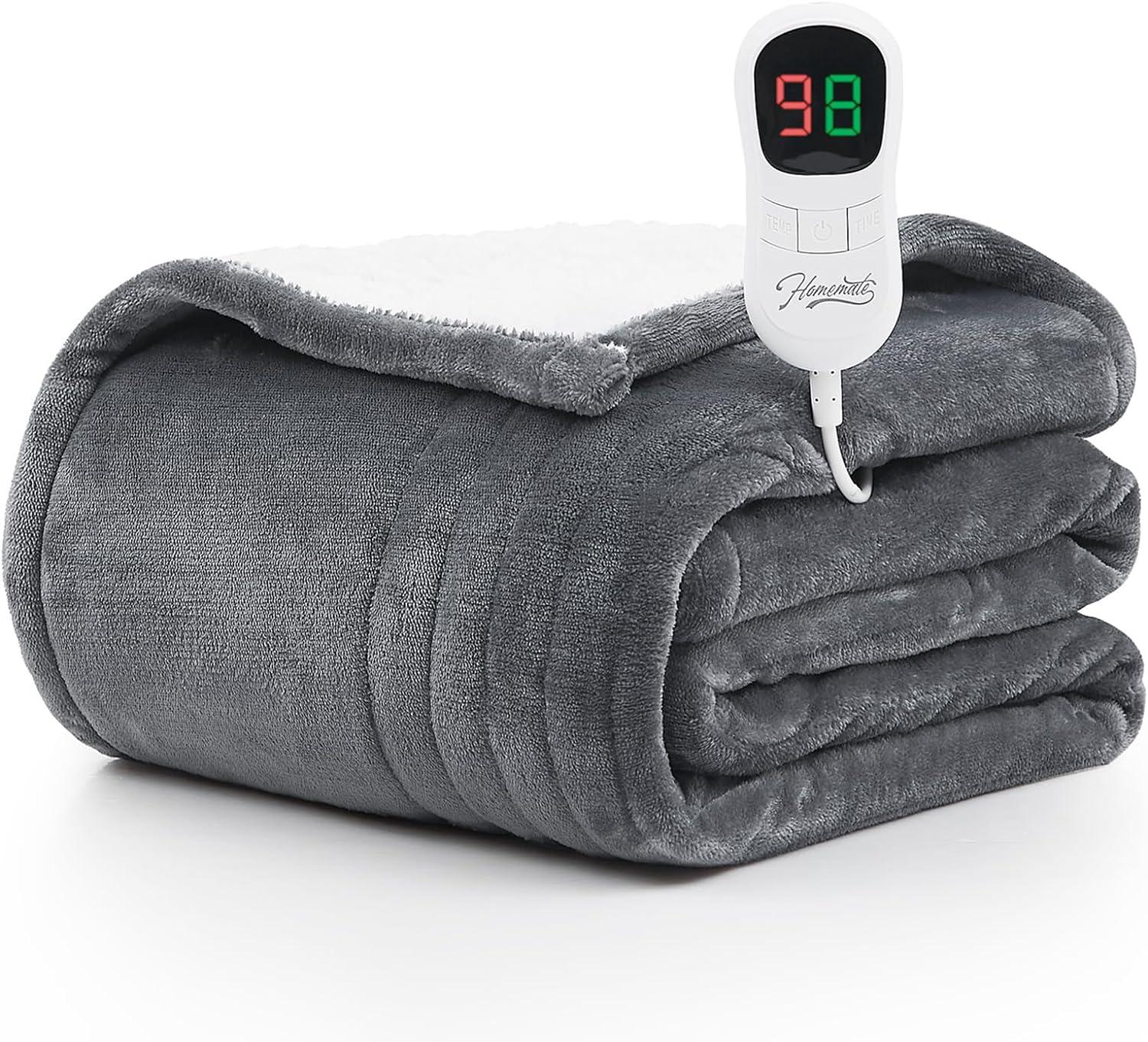 Heated Throw Showdown: Tested 10 Heat Levels, 8 Hour Auto-Off… Cozy Winter Deals!