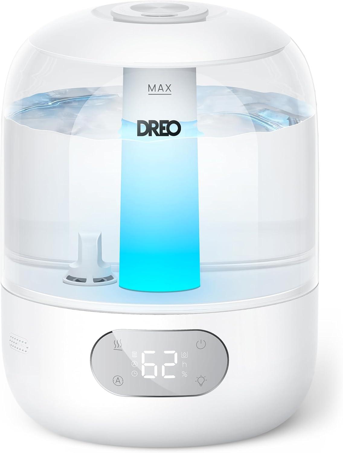 Comparing Dreo Humidifiers vs. Seasonal Needs: Tested, 3L Top Fill Meets Night Light Innovation