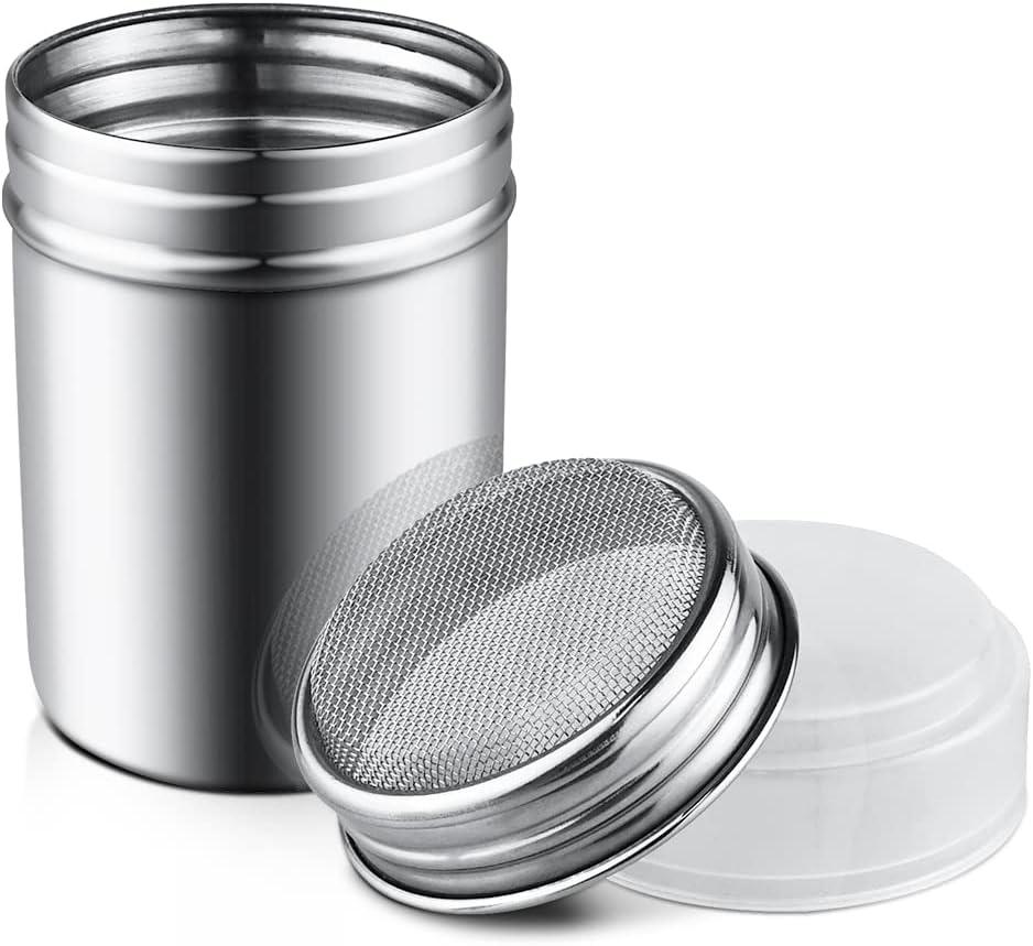 Stainless Steel Can Shaker Duster vs. Fine Mesh... Tested For Surprising Dust-Free Baking Magic!